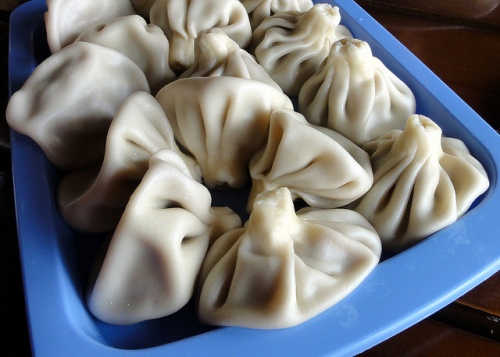 Khinkali: the ubiquitous Georgian dumpling, usually filled with meat, onion, herbs, and broth (although mushroom and potato varieties are often available)